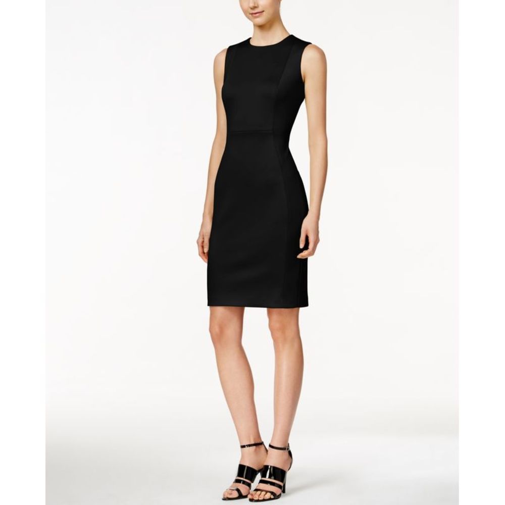 Calvin Klein Women's Sheath Dress Black Size 2